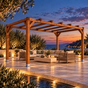Pérgola madera 4x4 - Gardenium